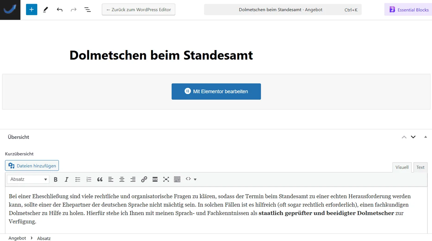 Einfache Pflege durch optimierte Eingabemasken