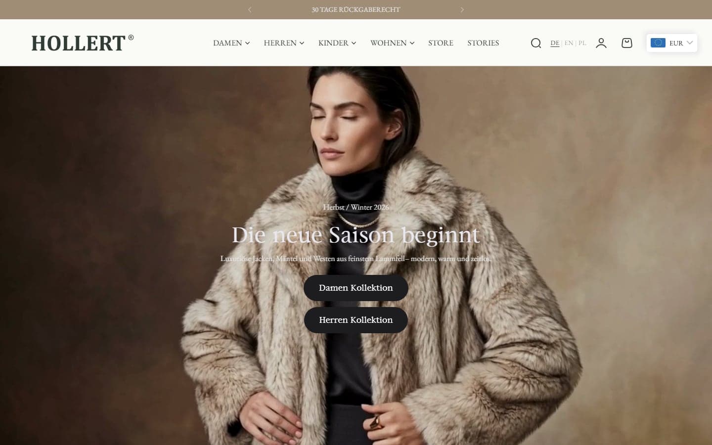 Shopify neben Shopware: Hollert Fashion, ein Modeshop für drei Märkte