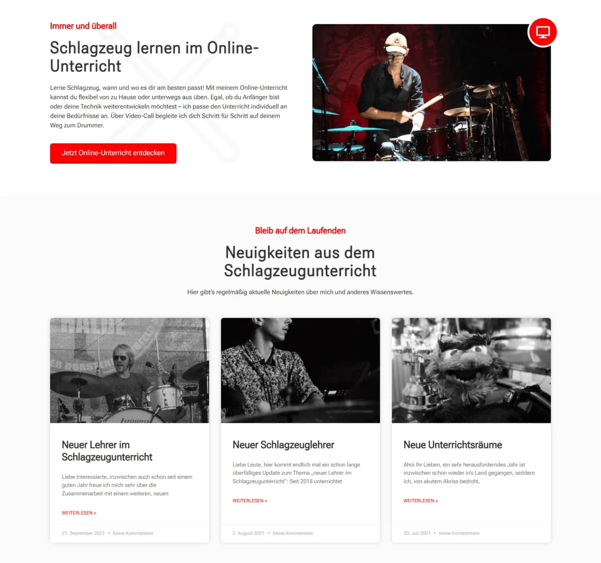 mickbeats Website Sektion 2