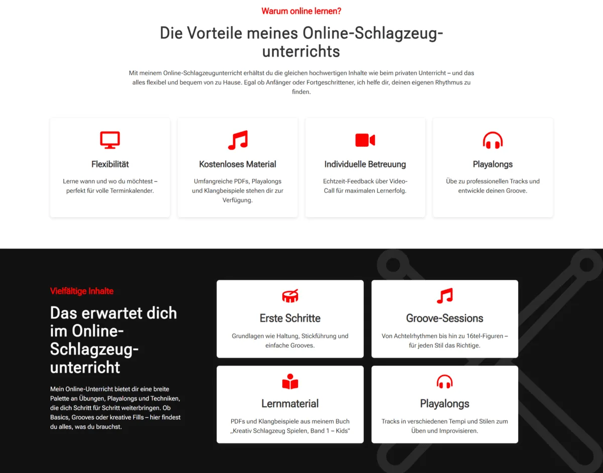 mickbeats privater Schlagzeugunterricht