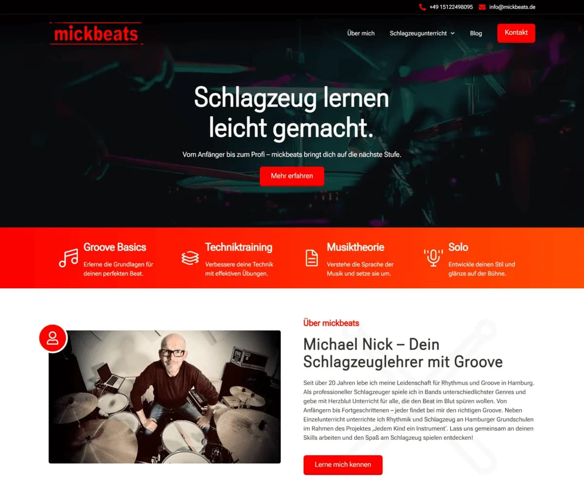 Neue Website von mickbeats