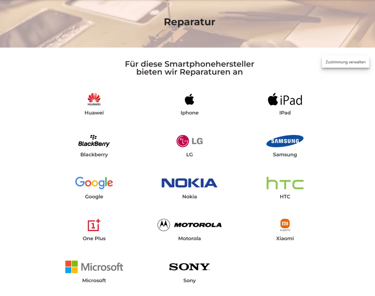 Ansicht 3 der Website von Phone Ambulanz