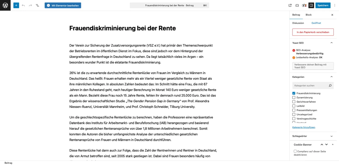Neue Beiträge mit wenigen Klicks erstellen