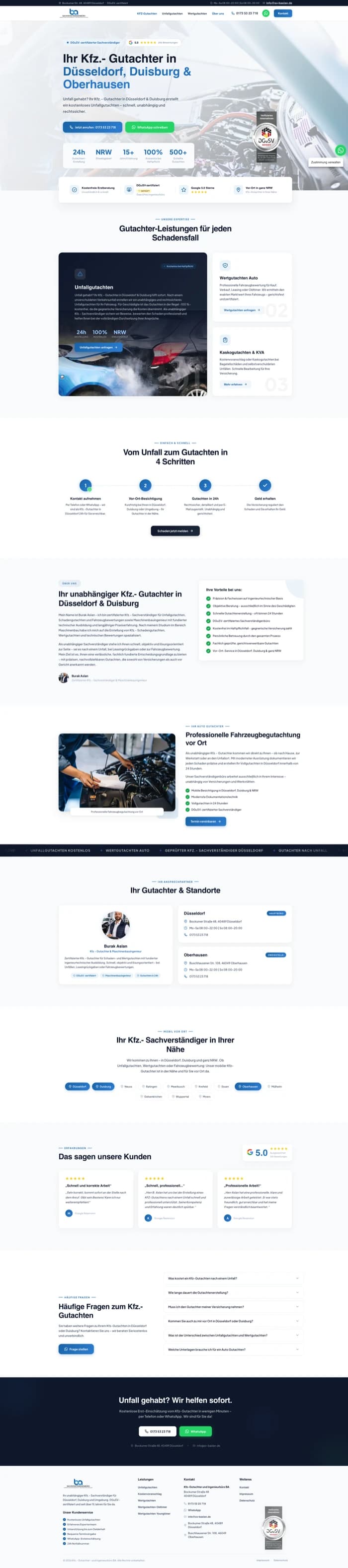 Kunden-Website: SV Baslan Sachverständigenbüro